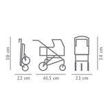 3-wheel doll buggy happy flower